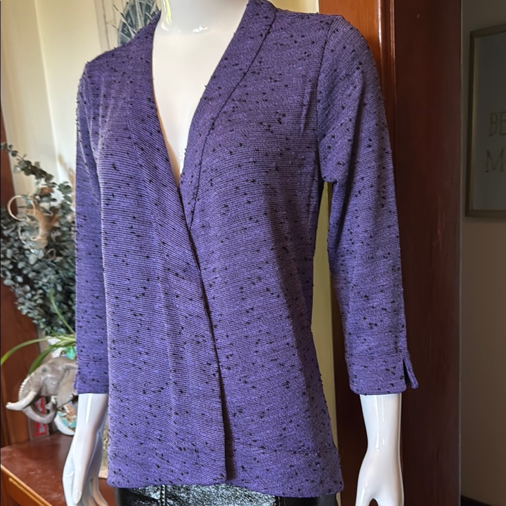 NWT size small Northern Reflections Violet Speckled Sweater